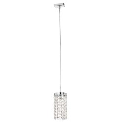 Suspension lamp with crystals_C_Esclusa_Lampadina/e_NON_inclusa/e_Not_Included